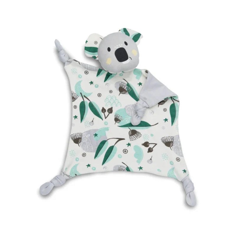 Kippins Organic Cotton Cuddle Blankie Comforter, Wolfie the Wolf