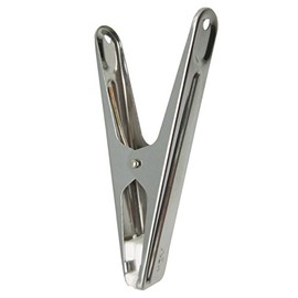 MSV Clothes pegs of Stainless Steel 10 pcs, Stainless-Steel, Silver, 30 x 20 x 15 cm