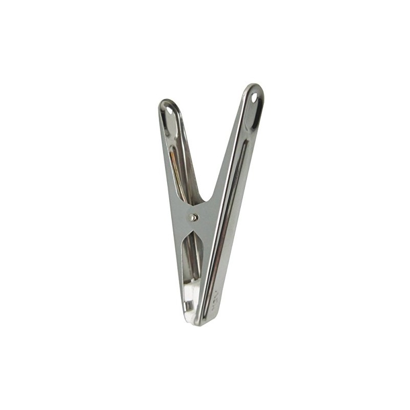 MSV Clothes pegs of Stainless Steel 10 pcs, Stainless-Steel, Silver,