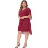 Agnes Orinda Plus Size Chiffon Cocktail Dresses for Women Mesh