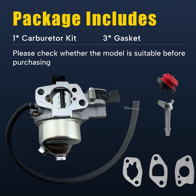 Memiuyelay Carburetor Carb Kit Fit for YardMax YB5765 22" 6.5HP