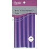 Annie 01205 Soft Twist Rollers, Purple, 5 Count
