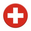 2X Sticker Set - Swiss Flag - for Phone Grip