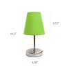 Simple Designs LT2013-GRN-2PK Sand Nickel Mini Basic Table Lamp with