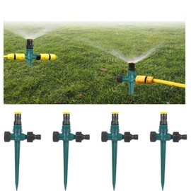 4 Pack Garden Lawn Sprinklers, 360 Rotating Lawn Sprinkler Irrigation Sprayer System for Lawn Grass Patio Garden Irrigation