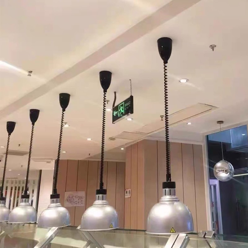 Hanging Food Heat Lamps Ceiling Food Warmer with Infrared Bulb