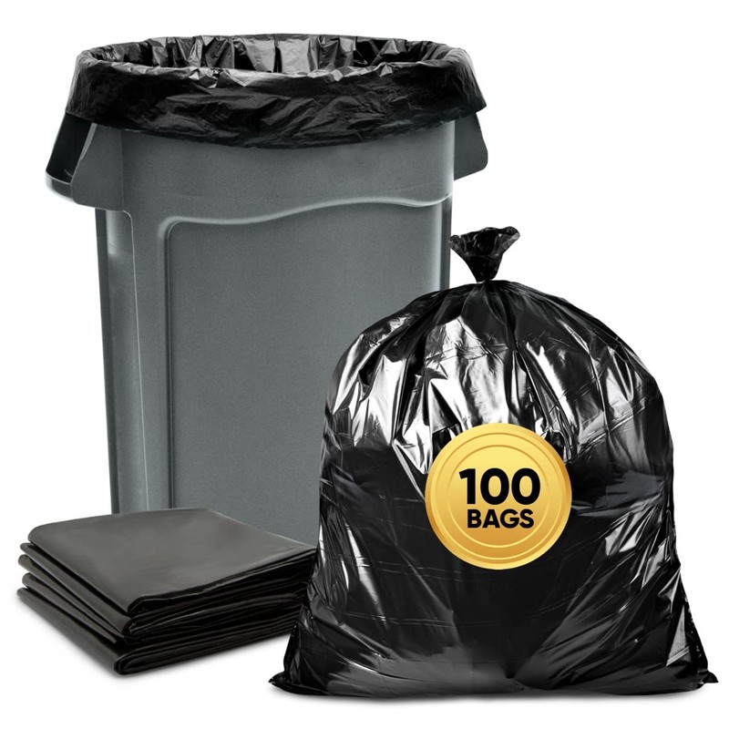 Tasker 44-45 Gallon Trash Bags Heavy Duty, (Value 100 Bags