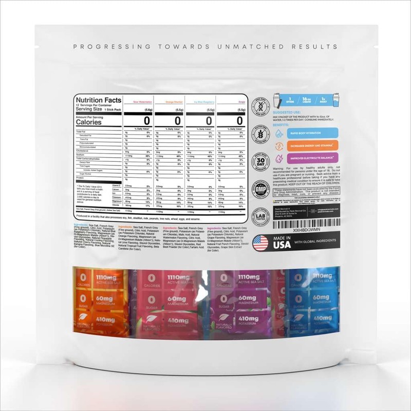 Peak Revival-X Electrolytes Powder Packets - Salt Electrolyte Drink Mix