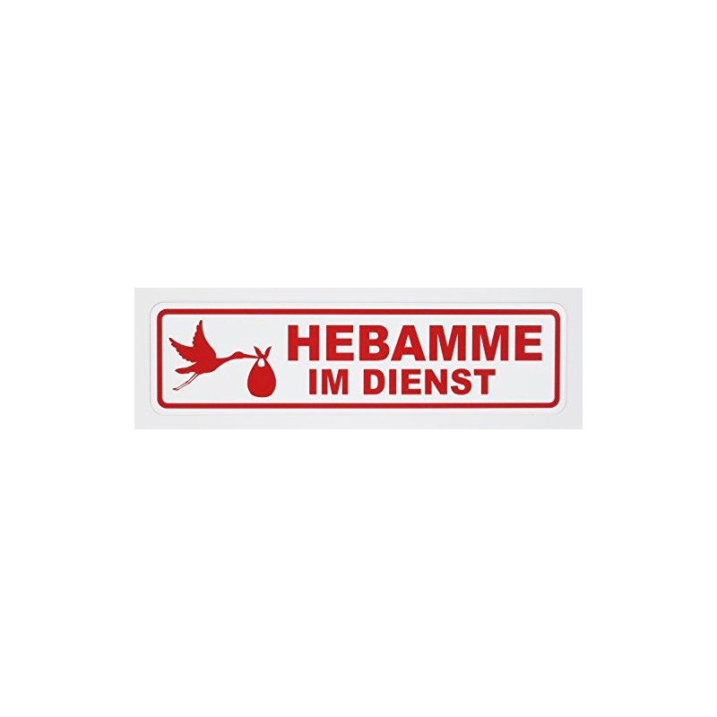 Magnetic Sign "Hebamme im Dienst" [German Language] | Magnetic Sign