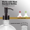 Amoliar Mason Jar Liquid Soap Dispenser Pump, Stainless Steel Replacement