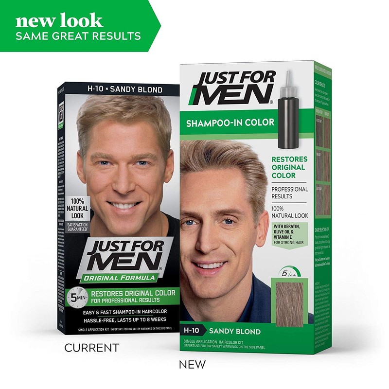 Just For Men Shampoo In Hair Color, Sandy Blond 10