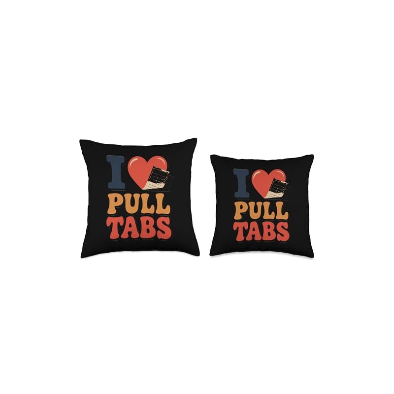 I Love Pull Tab Midwest Gambling Ticket Bingo Gamblers Throw