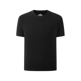 Winging Day Boys' Girls' 95% Cotton Short Sleeve Summer tee Solid Black T-Shirts Size 3T