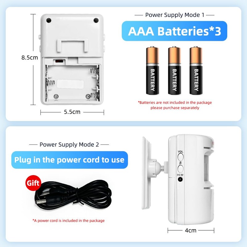 S SELDORAUK PIR Motion Sensor Door Bell Shop Visitor Alert