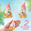 FairySandy 2 Pieces Summer Gnomes Beach Decorations Surfboard Gnome Stuff