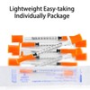 100Pack Lab Dispensing Transfer Liquid U-100-31 Ga, 1.0cc/mL Jeringas with