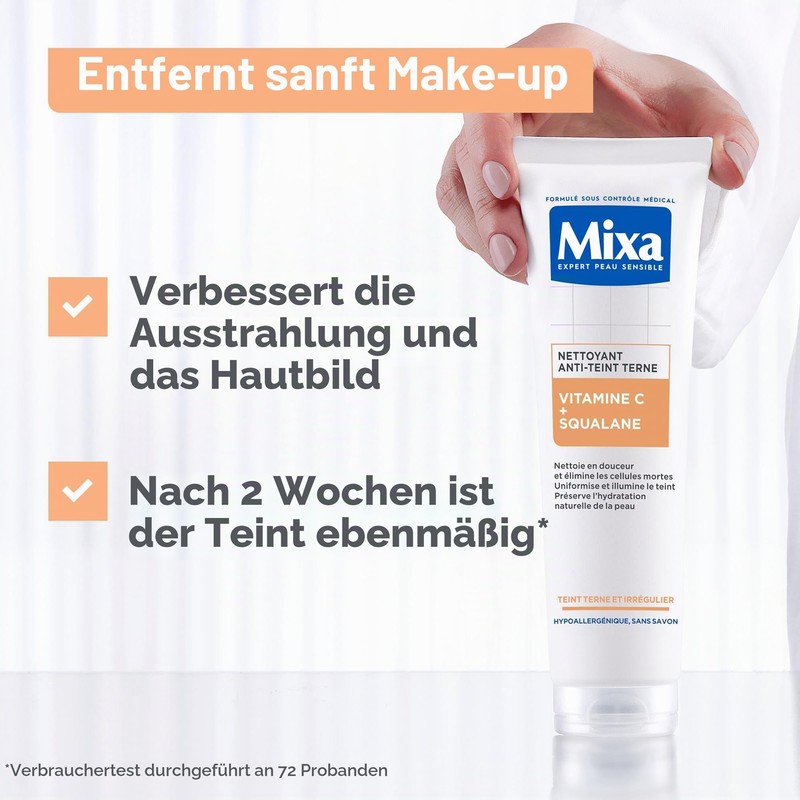 Mixa - Comfort Cleanser for Complexion with Vitamin C and