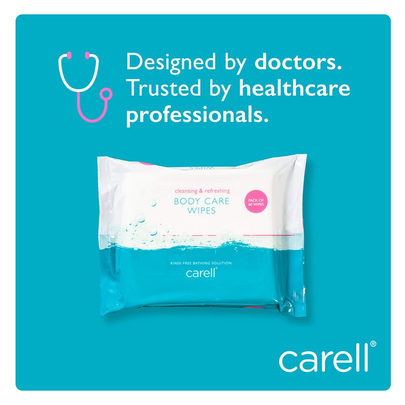 Carell Body Care Wipes - Pack of 1 - 60