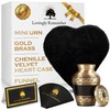 Mini Urns for Human Ashes Keepsake – Gold Brass and