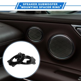 VekAuto 2 Pcs Speaker Spacer Ring Tweeter Speaker Spacer Adapter for Toyota Camry 2002-2017 Waterproof for 6.5'' ABS Black Front