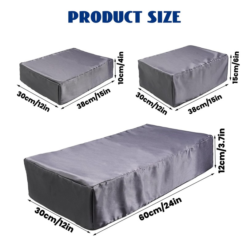 Silk Satin Pillowcase for Cube Pillow (ONLY Pillowcase), Satin Pillowcases