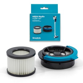 Simplicity Vacuums SF67 HEPA Media Filter Set for S67 Cordless Vacuum Cleaner, 2-piece Replacement Filters for Rechargeable Stick Vac Helps Keep Air Fresh and Clean and Extend the Life of Your Machine