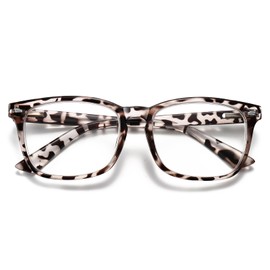 ZNEIAAPR Nearsighted Myopia Glasses for Men Women, Blue Light Shortsighted Distance Glasses with TR90 Frame Spring Hinge (NOT READING GLASSES),-2.50x/Tortoise