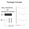 3 Pockets Magnetic File Holder for File Cabinets, Refrigerator, Whiteboard,