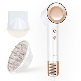 „ÄêApril Sale„ÄëTideway High-speed Hair Dryer Titanium Edition blow dryer Brushless Motor & Ionic Technology  4 Temperature Settings Thermo Control Technology Ergonomic Design, Perfect Present for Mother's Day Gift:_Diffuser+PRO Gold
