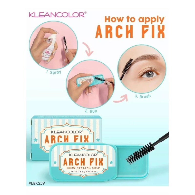 KleanColor Jabon Fijador Ceja Con Cepillo Arch Fix Kleancolor Original