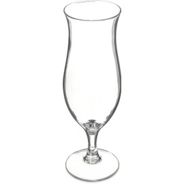 Carlisle FoodService Products Alibi Hurricane Glass for Restaurants, Catering, Kitchens, Plastic, 16 Ounces, Clear