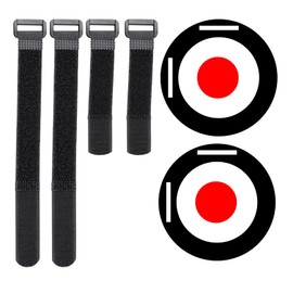 CHSEEO Soccer Targets for Goal, Training Equipment for Football Hockey Lacrosse - 2 Pack Goal Target Discs & 4 Adjustable Straps (2x11.8 & 2x23.7), Football Shooting Aiming Agility Game