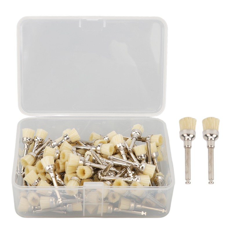 100pcs Polishing Brush Set Professional Dental Teeth Cleaning Brush Disposable