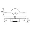 Steel Guide Roller for Sliding Door Roller with Ball Bearing