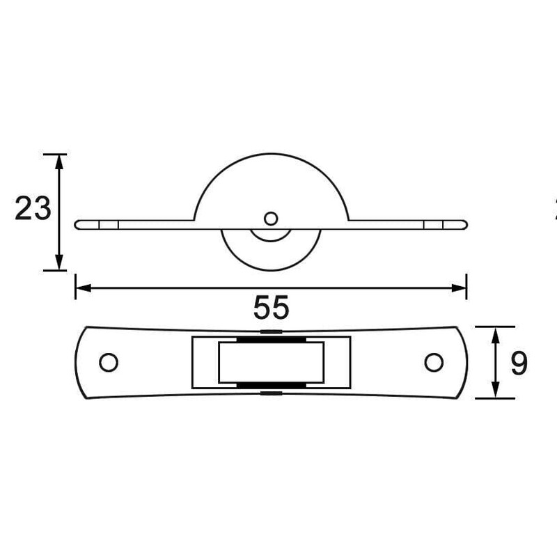 Steel Guide Roller for Sliding Door Roller with Ball Bearing