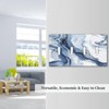 Nijuodnijir Light Switch Covers White Marble Navy Blue Line Fluid