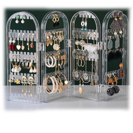 WEZCHUGHAOL Earring Rack Holder Earring Rack Earring Holder Organizer Stand Earring Rack Stand (transparent)