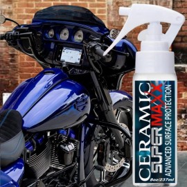 SUPERMAXX MOTORCYCLE WAX CERAMIC COATING SCRATCH RESISTANT TRICURE PAINT PROTECTION