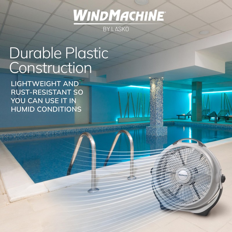 Lasko Wind Machine Fan, Air Circulator Fan with 3 Speeds,