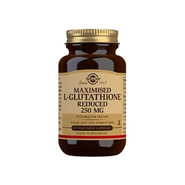 Solgar Maximised L-Glutathione Reduced 250 mg Vegetable Capsules - Pack of 60 - High Potency Source - Amino Acid - Vegan