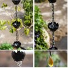 Wellrain Rain Chain for Gutters Outside 8.5ft Downspout Replacement with