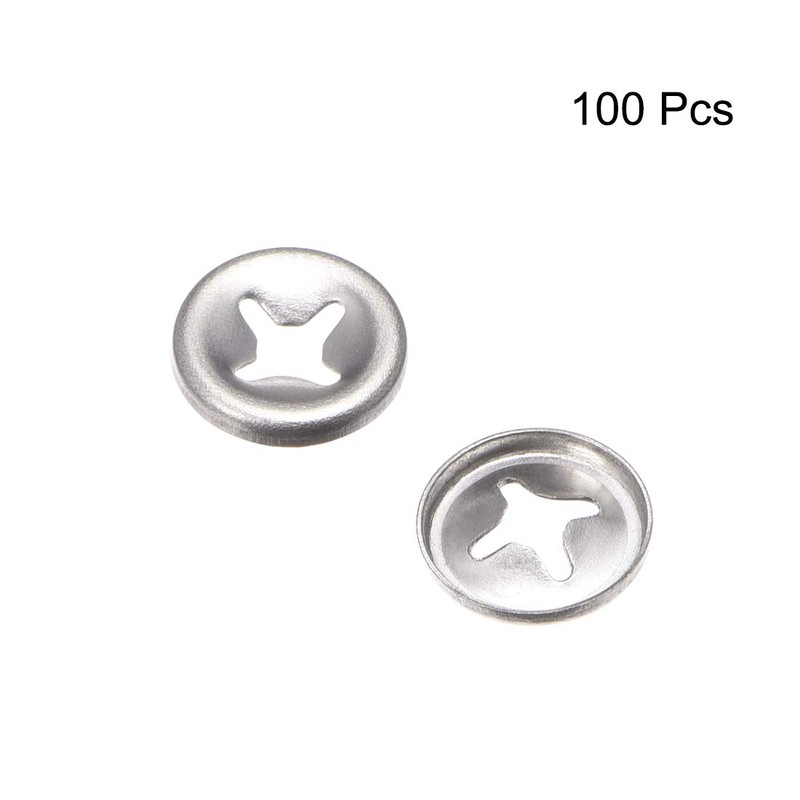 sourcing map Pack of 100 M3 Star Lock Washers 2.5