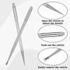 Cuticle Pusher, 2 Pcs Stainless Steel Cuticle Remover Tool Silver