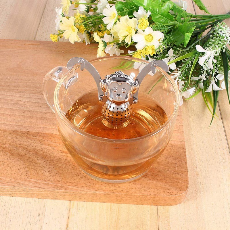 banapo Monkey Shaped Tea Leaf Infusion Stainless Steel Loose Tea