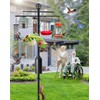Ceoighe 95 Inch Bird Feeder Pole with Torpedo Squirrel Proof