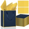 Epoesch 24 Pack Gift Bags with Handles & 24 Tissue