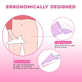 JGMGWJ Disposable Pee Funnel for Women Portable Female inals for Travel & Camping Hiking Outdoor Activities Leak-Proof Female Urination Device (Purple, 10 pcs)