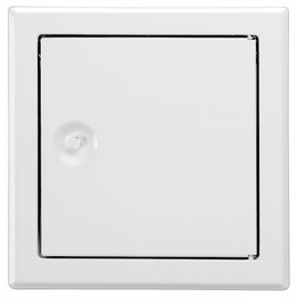 Upmann Steel Galvanised Inspection Door Softline White with Square Lock, 20522