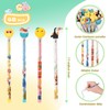 48 Pieces Cute Stackable Pencils stacking Cartoon Theme Pencil Translucent