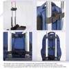 Lightweight Foldable Backpack Trolley – Black 3-Wheel Rolling Hand Truck